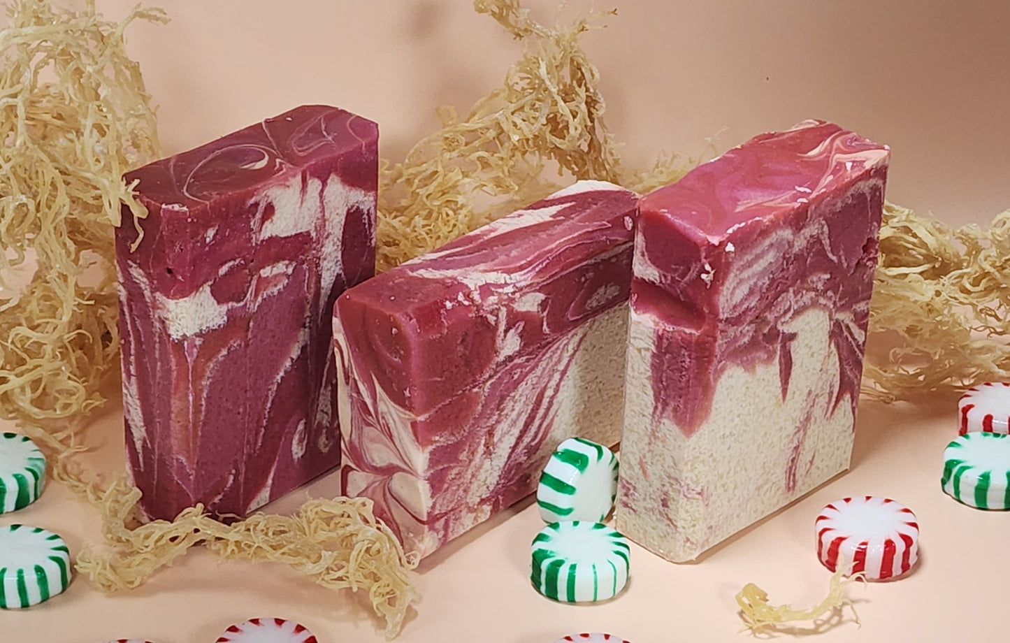 Pink Peppermint Sea Moss Soap